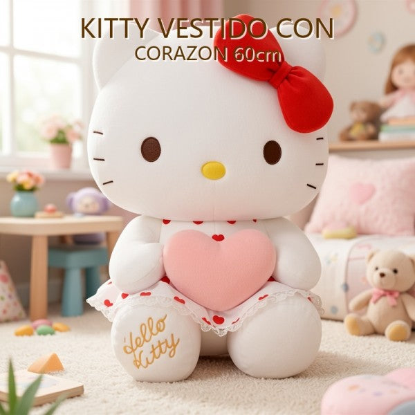 KITTY VESTIDO CON CORAZON 60CM