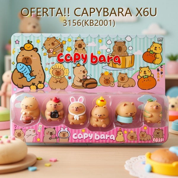 OFERTA CAPYBARA EN BLISTER X6U 3156(KB2001)