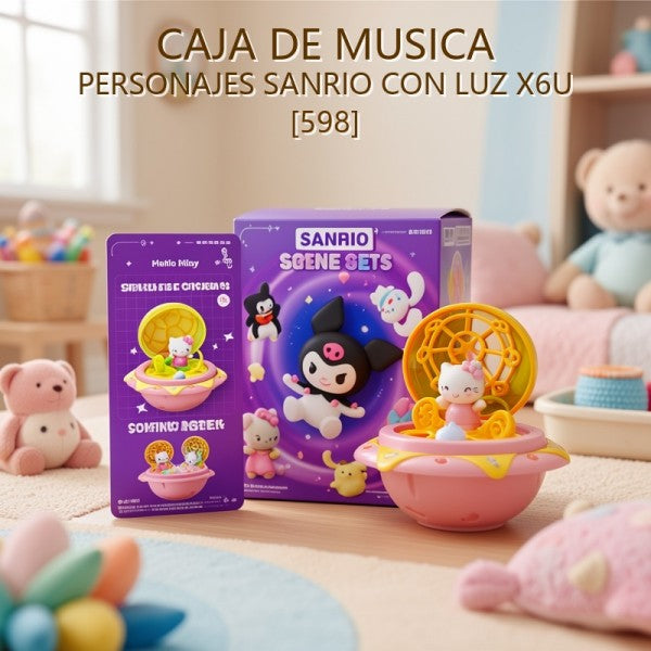 SANRIO CAJA DE MUSICA PERSONAJES CON LUZ X6U [598]