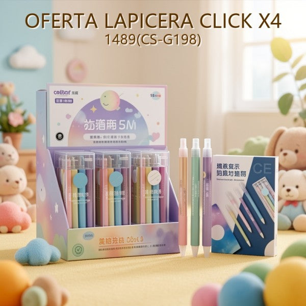 LAPICERA CLICK X4 1489(CS-G198) OFERTA FINAL!!!
