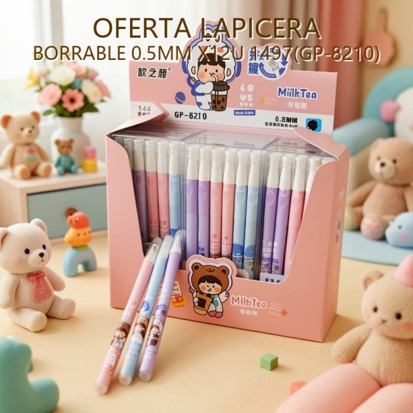 LAPICERA BORRABLE 0.5MM X12U 1497(GP-8210) OFERTA FINAL!!!