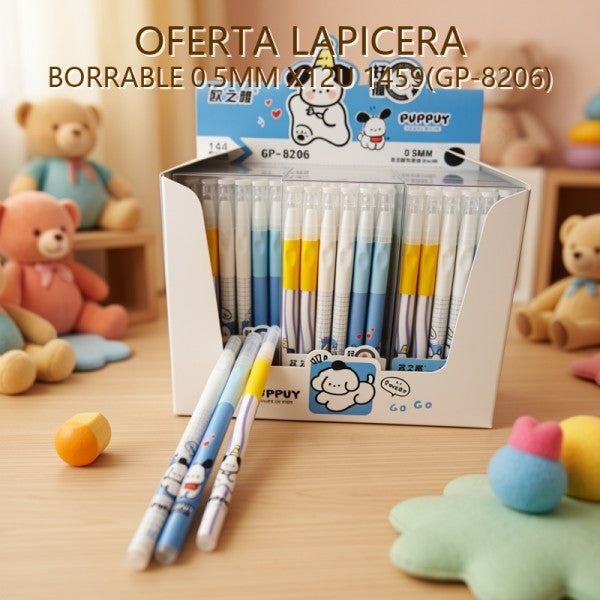 LAPICERA BORRABLE 0.5MM X12U 1459(GP-8206) OFERTA FINAL!!!
