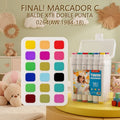 MARCADOR C BALDE X18 DOBLE PUNTA 0264(AW.1984-18) PRECIO FINAL!!!