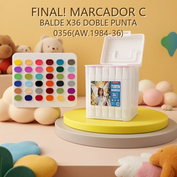 MARCADOR C BALDE X36 DOBLE PUNTA 0356(AW.1984-36) PRECIO FINAL!!!