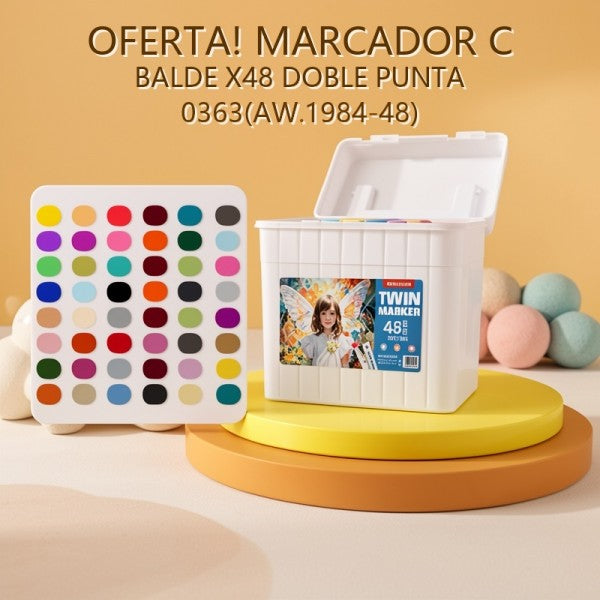 MARCADOR C BALDE X48 DOBLE PUNTA 0363(AW.1984-48) OFERTA FINAL!!!