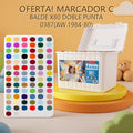 MARCADOR C BALDE X80 DOBLE PUNTA 0387(AW.1984-80) OFERTA FINAL!!!