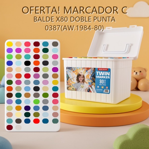 MARCADOR C BALDE X80 DOBLE PUNTA 0387(AW.1984-80) OFERTA FINAL!!!