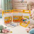 MARCADOR LAVABLE TRIANGULO C BALDE X24 DOBLE PUNTA 0528(SC6897-24) PRECIO FINAL!!!