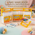 MARCADOR TRIANGULO C BALDE X36 DOBLE PUNTA 0535(SC6897-36) PRECIO FINAL!!!