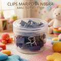 CLIPS MARIPOSA NEGRA X48U 7829(WJ-1749)