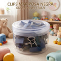 CLIPS MARIPOSA NEGRA X12U 7850(WJ-17412)