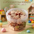 CLIPS MARIPOSA ROSADO X48U 7881(WJ-1783)