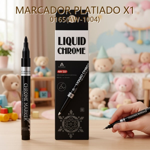 MARCADOR PLATIADO X1 0165(AW-1004)