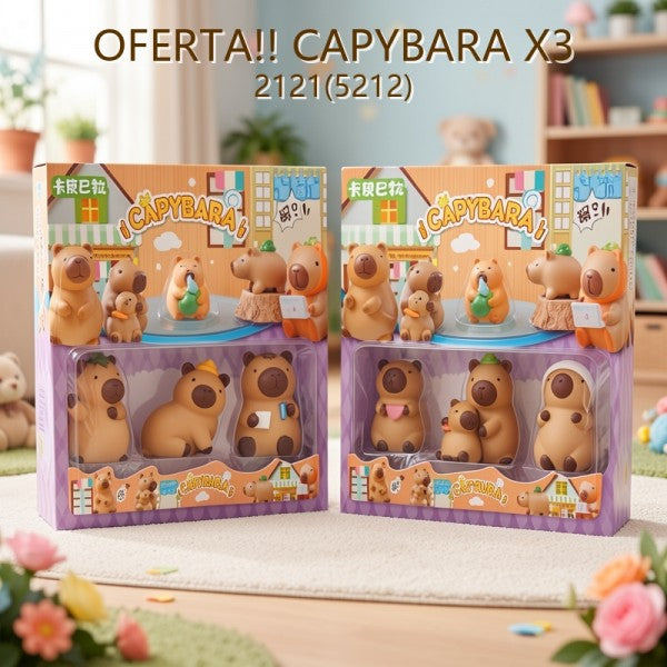OFERTA CAPYBARA EN BLISTER X3 2121(5212)
