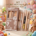 SET LAPICERA+RESALTADOR MIX X7 6494(MK-0649)