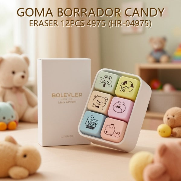 GOMA BORRADOR CANDY ERASER 12PCS 4975 (HR-04975)