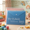 CARPETA PLASTICO PARA DOCUMENTO MY CLEAR BAG X20 7855 (A041) PRECIO FINAL!!!