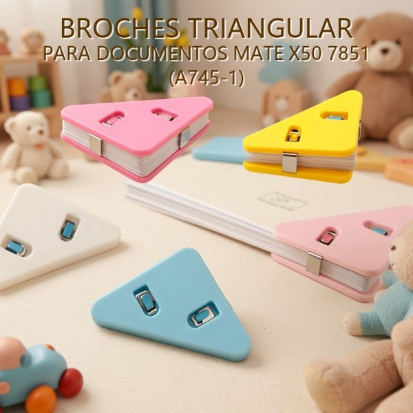 BROCHES TRIANGULAR PARA DOCUMENTOS MATE X50 7851 (A745-1)