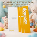 CUADERNO RAYADO TAPA BLANDA A5 68 HOJAS X5 0106 (A459-11)