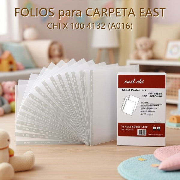 FOLIOS PARA CARPETA EAST CHI X 100 4132 (A016)