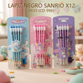 LAPIZ NEGRO SANRIO X12 6633 (CD-996)
