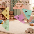 BROCHES TRIANGULAR PARA DOCUMENTOS CRISTAL X50 7844 (A745-2)