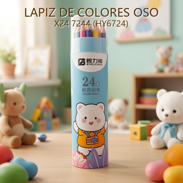 LAPIZ DE COLORES OSO X24 7244 (HY6724)