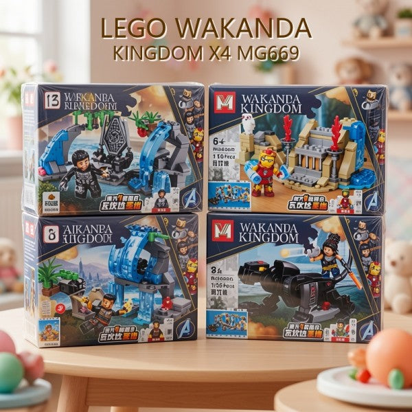 LEGO WAKANDA KINGDOM X4 MG669