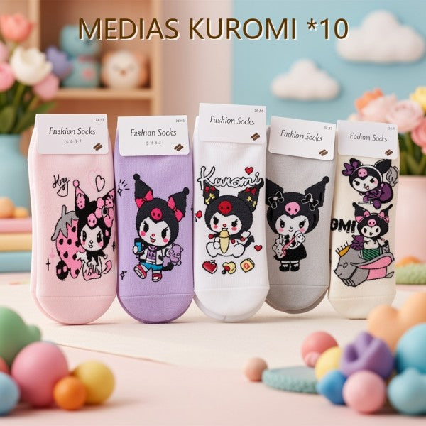 FINAL MEDIAS KUROMI X10 UNIDADES