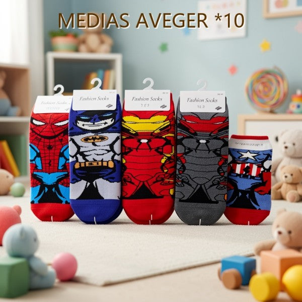 FINAL MEDIAS AVENGERS X10 UNIDADES