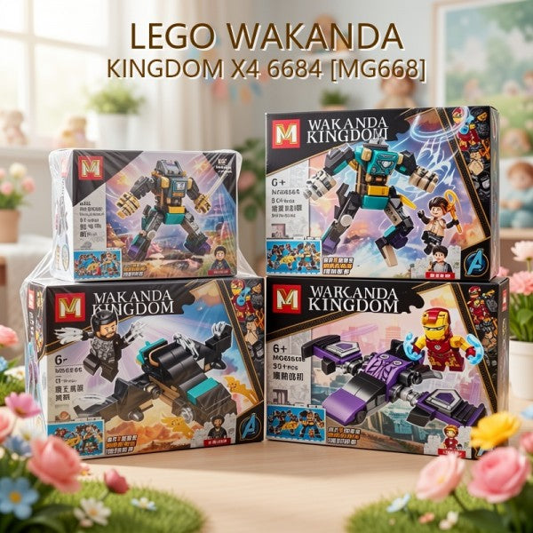 LEGO WAKANDA KINGDOM X4 6684 [MG668]