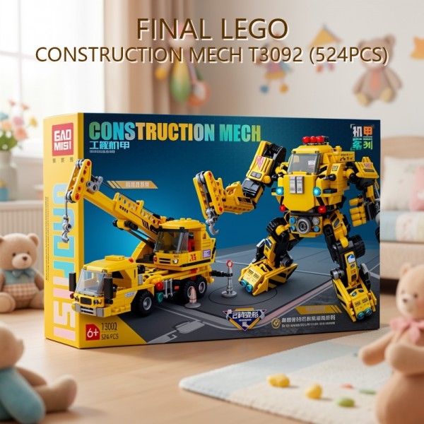 BLOQUES CONSTRUCTION MECH T3092 (524PCS) PRECIO FINAL!!!