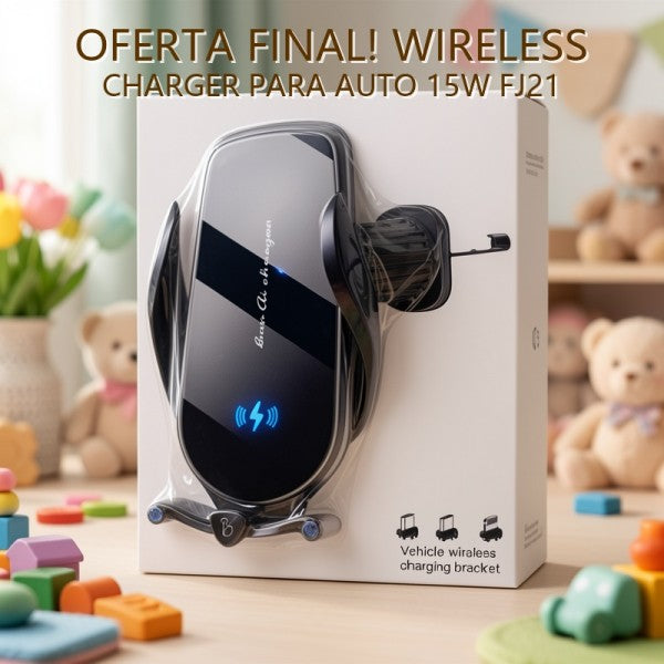 WIRELESS CHARGER PARA AUTO 15W FJ21 PRECIO FINAL!!!