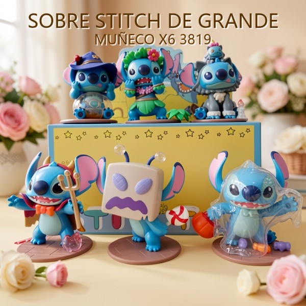 SOBRE STITCH DE GRANDE MUÑECO X6 3819