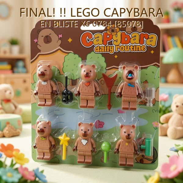 BLOQUES CAPYBARA EN BLISTER X6 0784 [85078] PRECIO FINAL!!!