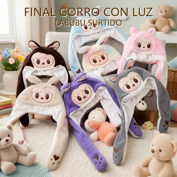 FINAL GORRO CON LUZ LABUBU SURTIDO