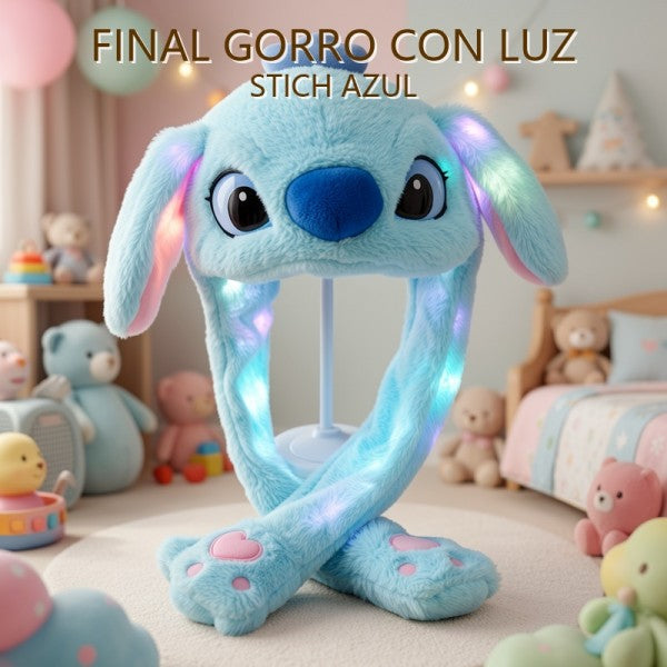 FINAL GORRO CON LUZ STITCH AZUL