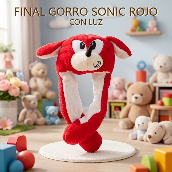FINAL GORRO SONIC ROJO CON LUZ
