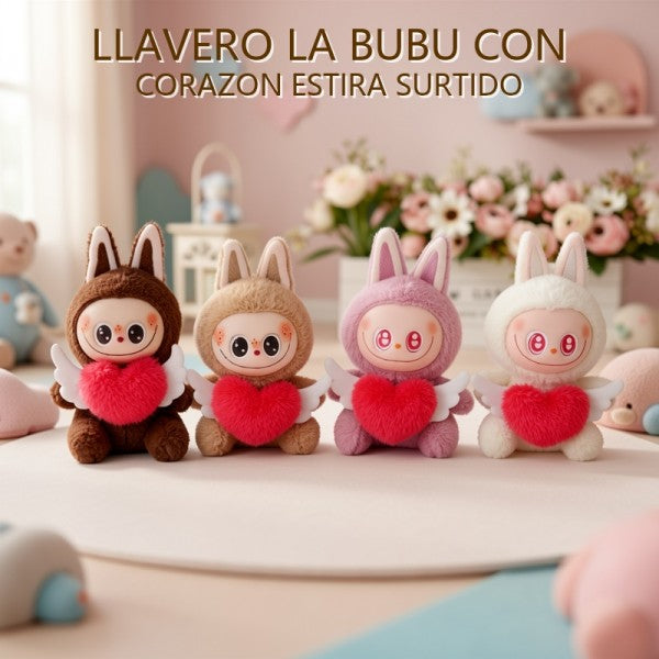 LLAVERO LABUBU CON CORAZON SURTIDO