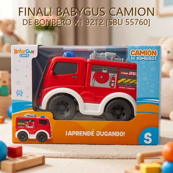 BABYGUS CAMION DE BONBERO X1 9212 [SBU 55760] PRECIO FINAL!!!