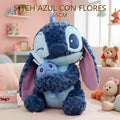 STITCH AZUL CON FLORES 65CM