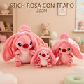 STITCH ROSA CON TRAPO 20CM