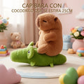 CAPYBARA CON COCODRILO QUE SE ESTIRA 25CM