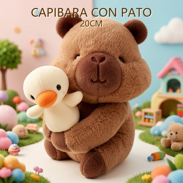 CAPYBARA CON PATO 20CM