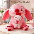 STITCH ROSA CON TRAPO 22CM