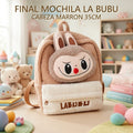 FINAL MOCHILA LABUBU CABEZA MARRON 35CM