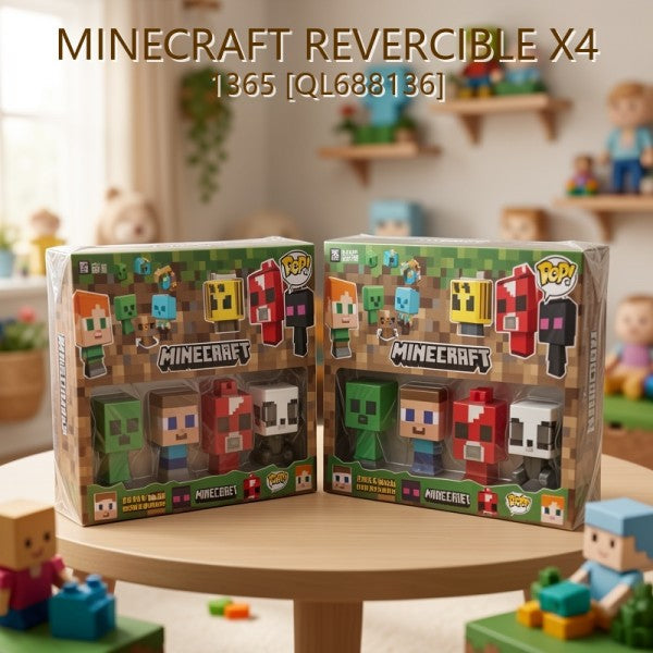 MINECRAFT REVERCIBLE X4 1365 [QL688136]