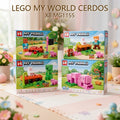 BLOQUES MY WORLD CERDOS X8 MG1155