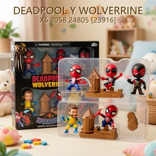 AVENGERS DEADPOOL Y WOLVERINE X5 8058 24805 [23916]