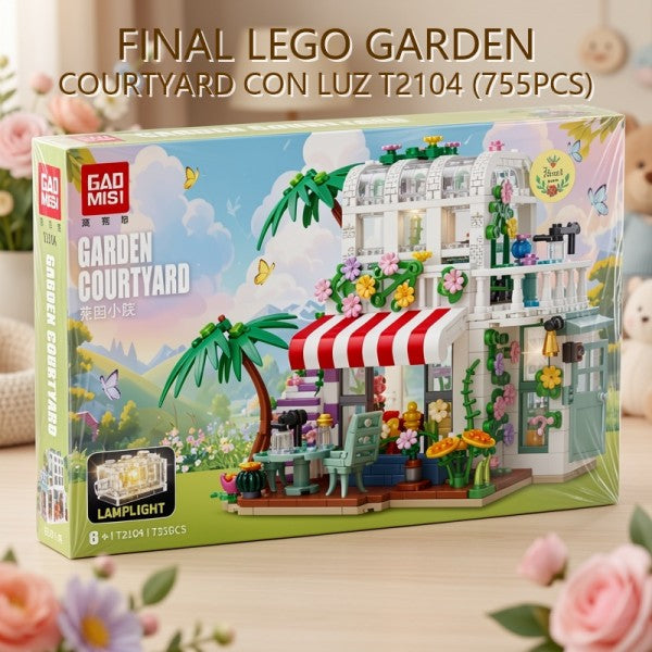 BLOQUES GARDEN COURTYARD CON LUZ T2104 (755PCS) PRECIO FINAL!!!